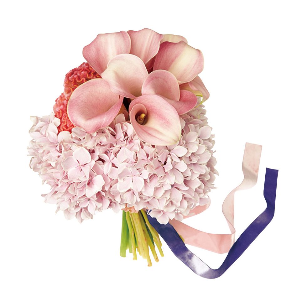 Cut flowers, Flower, Pink, Bouquet, Plant, Petal, Hydrangea, Footwear, Flowering plant, Floristry, 