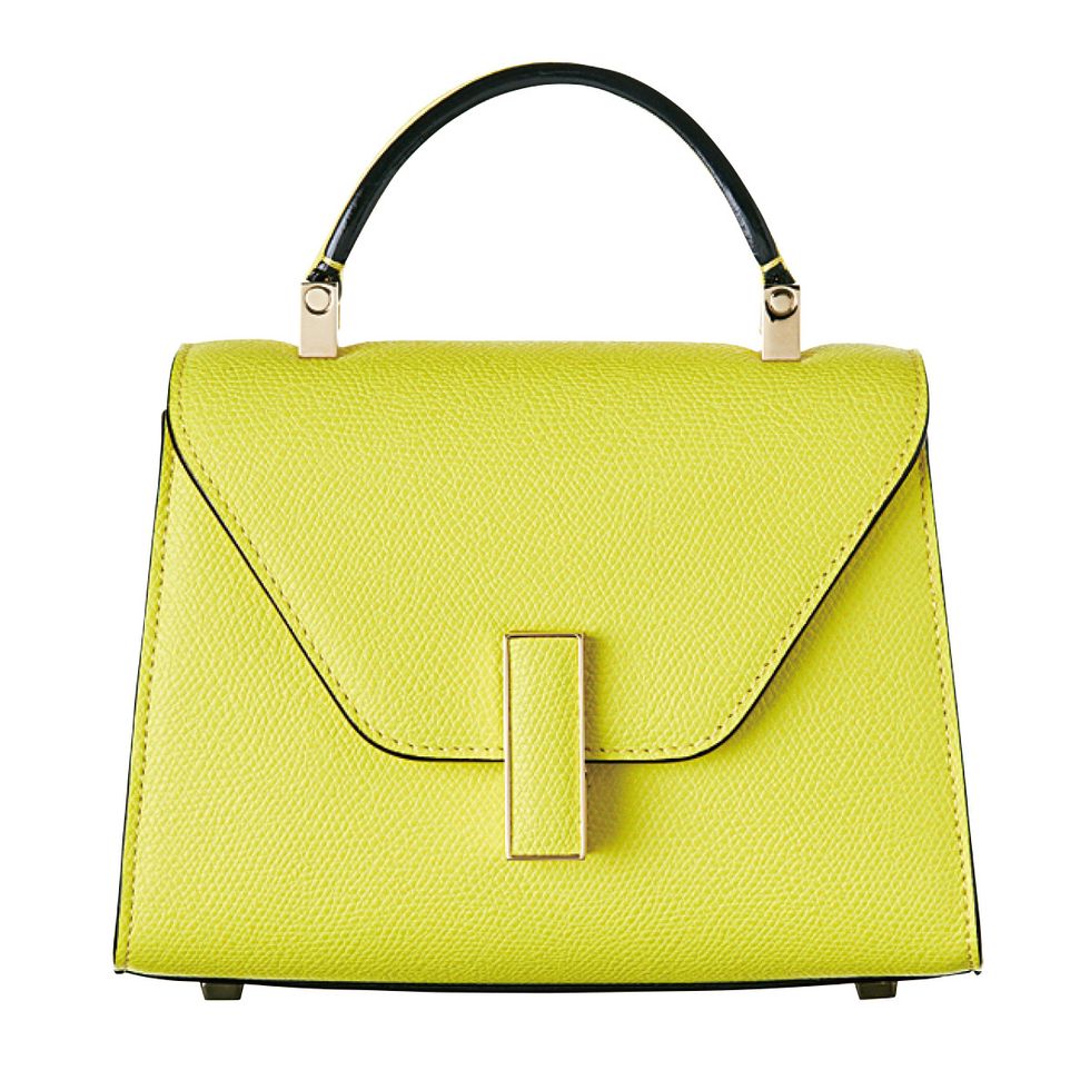 Handbag, Bag, Yellow, Shoulder bag, Fashion accessory, Leather, Kelly bag, Material property, Luggage and bags, 