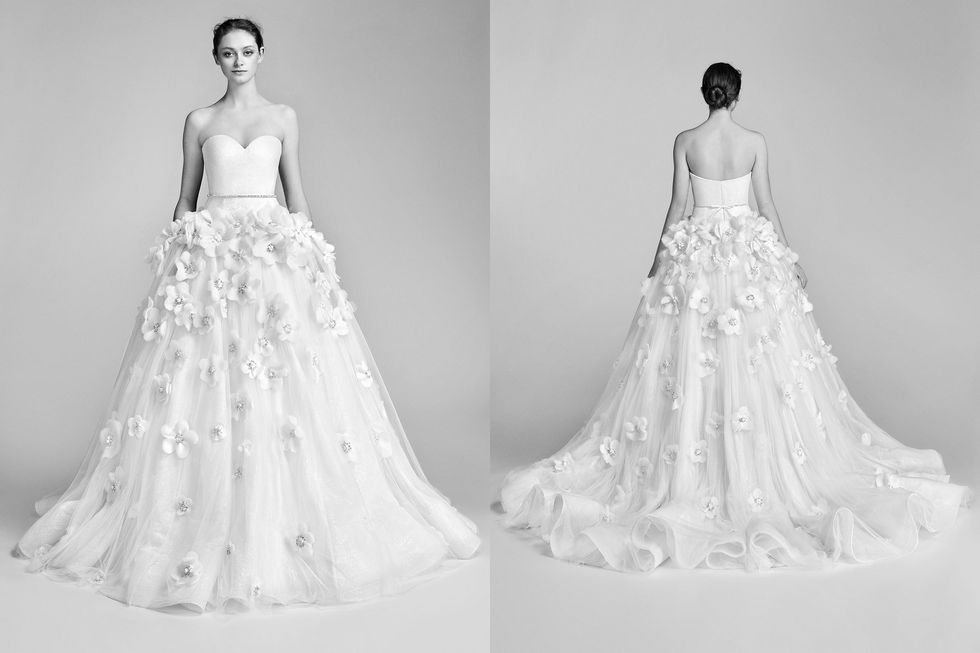 Gown, Wedding dress, Clothing, Dress, Fashion model, Photograph, White, Bridal clothing, Shoulder, Bridal party dress, 