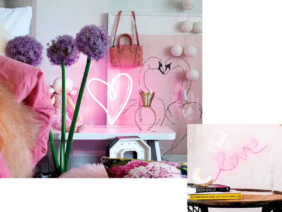 Pink, Purple, Product, Violet, Room, Pom-pom, Furniture, Flower, Interior design, Material property, 