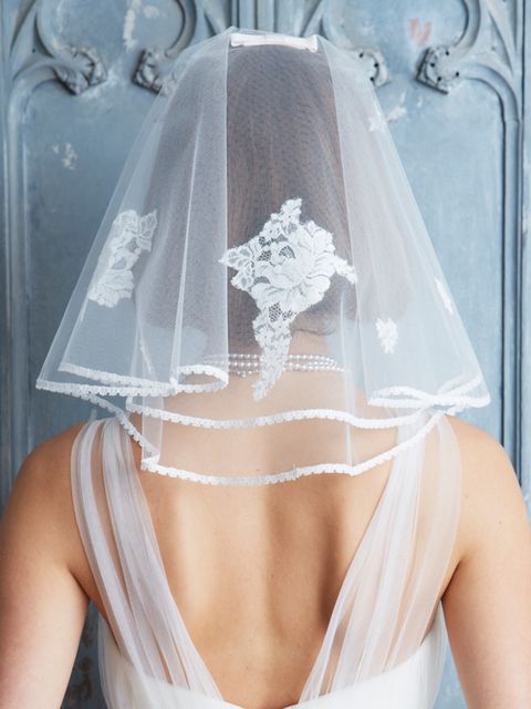 Bridal accessory, Bridal clothing, Veil, Wedding dress, Dress, Embellishment, Bridal veil, Bride, Headpiece, Hair accessory, 