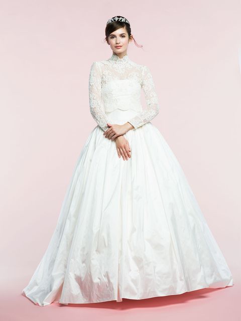 Clothing, Dress, Sleeve, Shoulder, Textile, White, Gown, Pink, Formal wear, Victorian fashion, 
