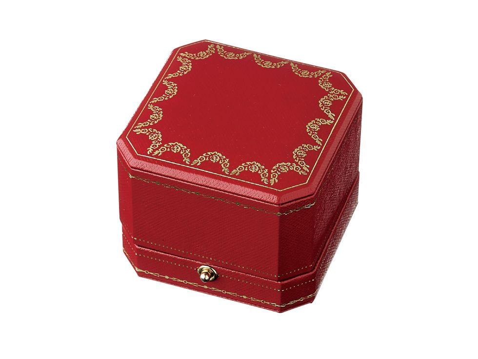 Red, Box, Furniture, Rectangle, Fashion accessory, Jewellery, 
