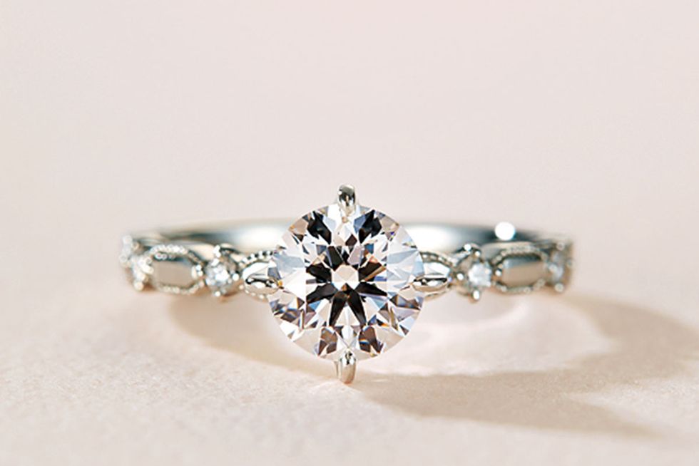 Jewellery, Fashion accessory, Engagement ring, Ring, Body jewelry, Diamond, Gemstone, Platinum, Pre-engagement ring, Wedding ring, 