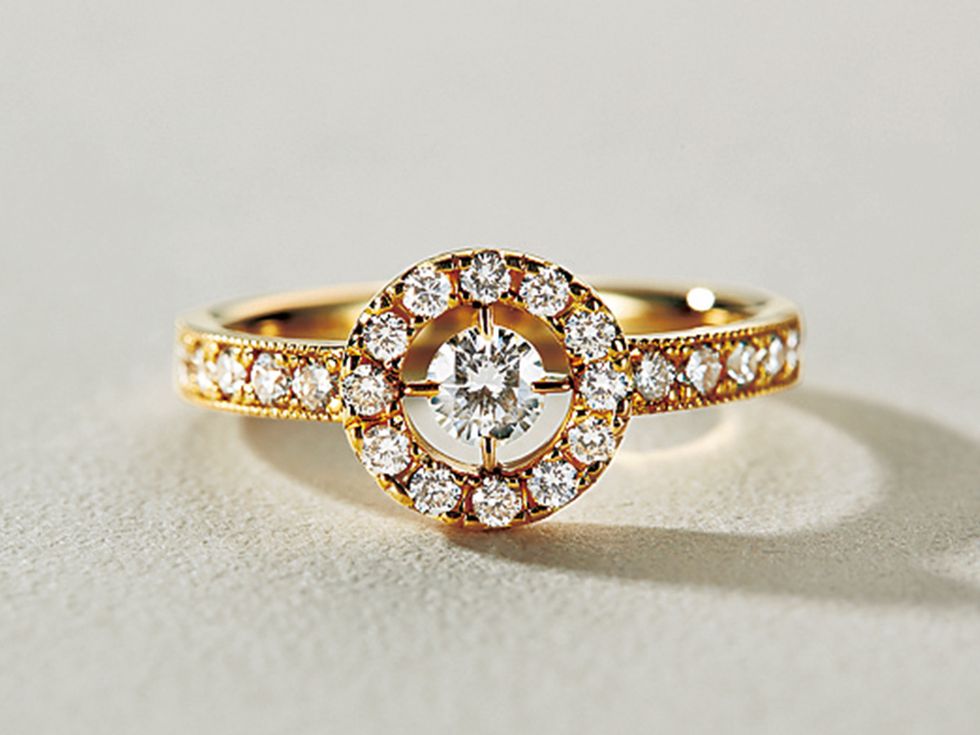 Jewellery, Fashion accessory, Ring, Body jewelry, Engagement ring, Diamond, Gemstone, Pre-engagement ring, Yellow, Wedding ring, 