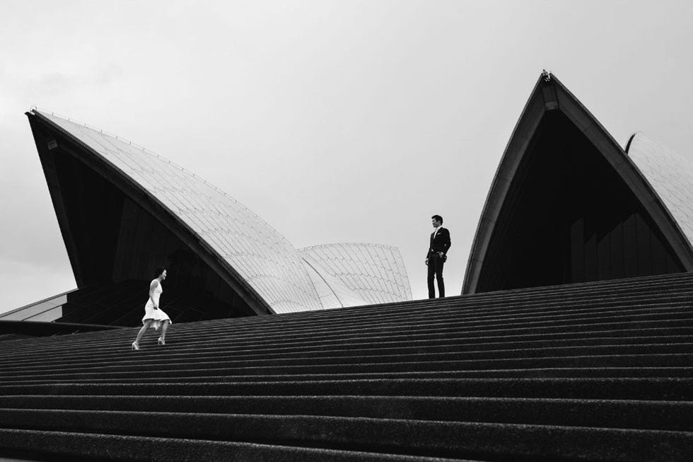 Standing, Stairs, Line, Monochrome, Monochrome photography, Black, Black-and-white, Parallel, Pedestrian, Silhouette, 