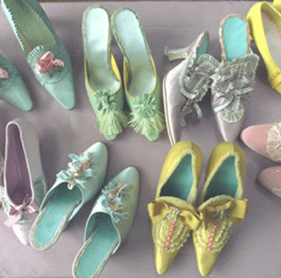 Yellow, Green, Natural material, Teal, Collection, Tan, Aqua, Slipper, Sandal, Flip-flops, 