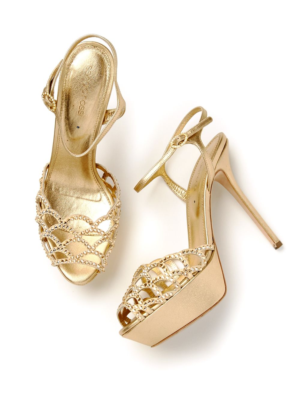 Sandal, Metal, Tan, Bridal shoe, Beige, High heels, Ivory, Natural material, Fawn, Glitter, 