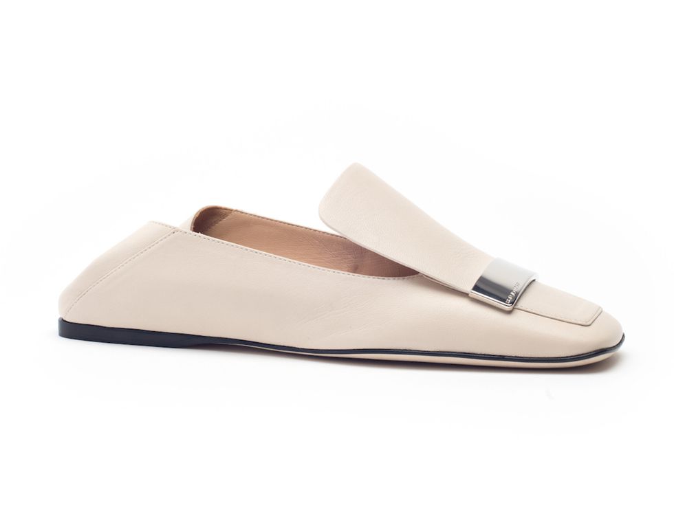 Tan, Beige, Ballet flat, Natural material, Leather, 
