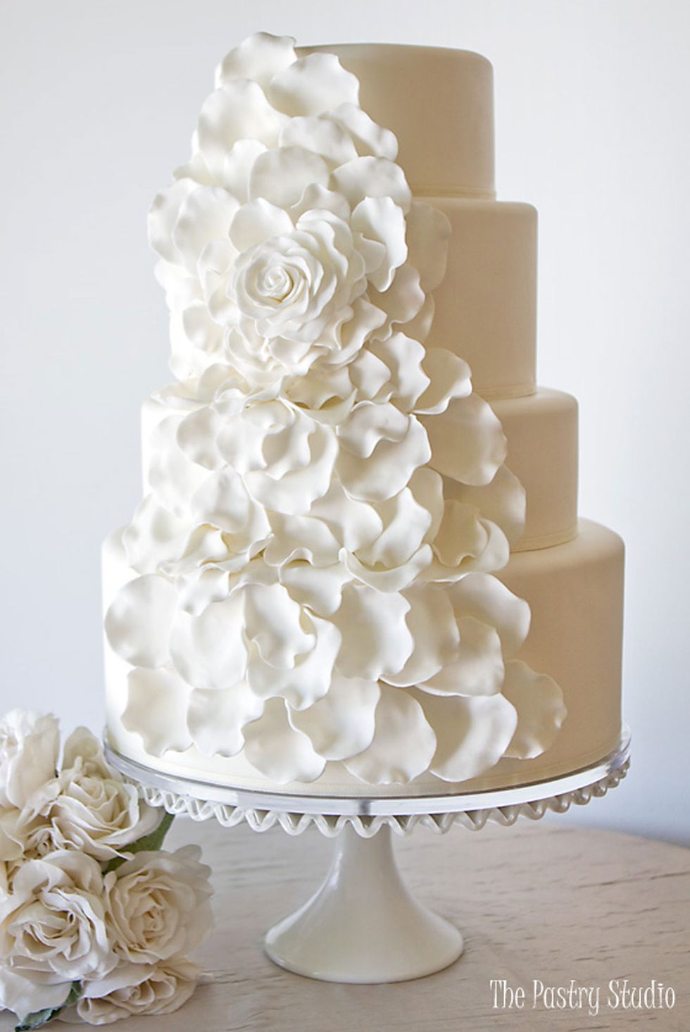 White, Wedding cake, Sugar paste, Buttercream, Icing, Cake decorating, Cake, Sugar cake, Wedding ceremony supply, White cake mix, 