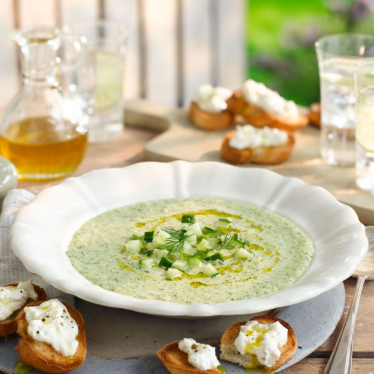 Chilled Cucumber Soup Summer Recipes