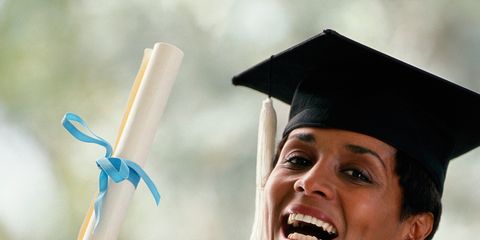 Nose, Mouth, Finger, Academic dress, Event, Chin, Collar, Hand, Mortarboard, Happy, 