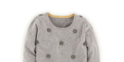 Product, Sleeve, Collar, Textile, Sweater, Outerwear, White, Pattern, Grey, Cardigan, 