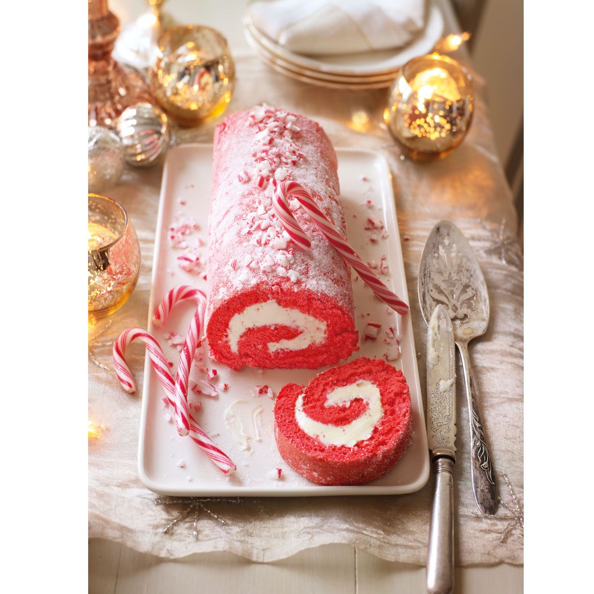 Candy Cane Roulade