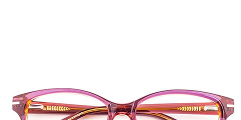 Eyewear, Glasses, Vision care, Brown, Pink, Line, Amber, Magenta, Eye glass accessory, Maroon, 
