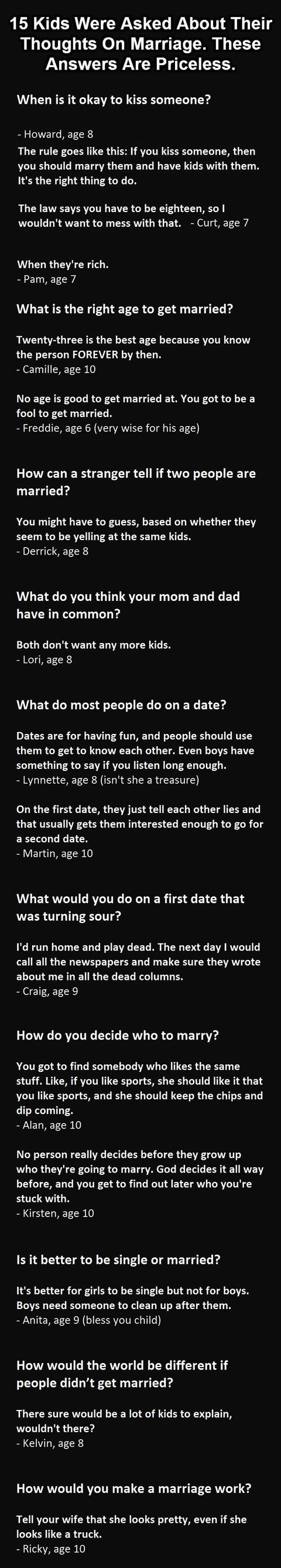 15 Brilliant Marriage Quotes From Children