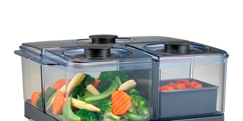 Kitchen appliance, Vegetable, Produce, Home appliance, Recipe, Major appliance, Kitchen appliance accessory, Ingredient, Food storage containers, Small appliance, 