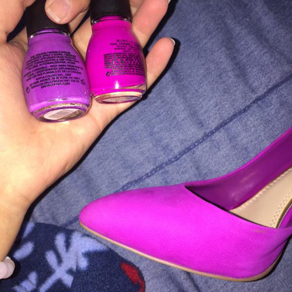 lilac shoe polish