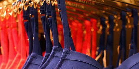 Red, Carmine, Orange, Purple, Electric blue, Bag, Clothes hanger, Undergarment, Swimwear, 