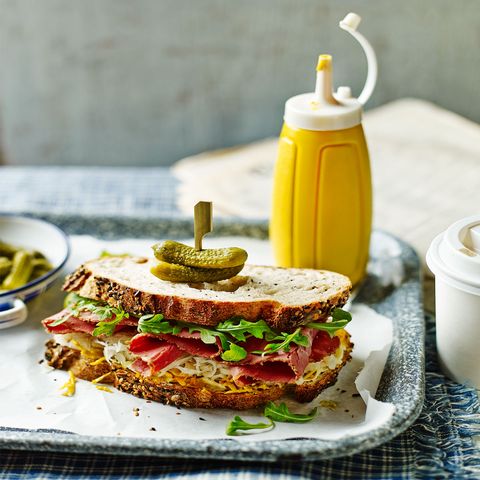 quick dinner idea pastrami sandwich