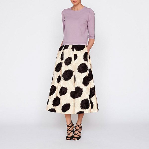 midi skirt office outfit