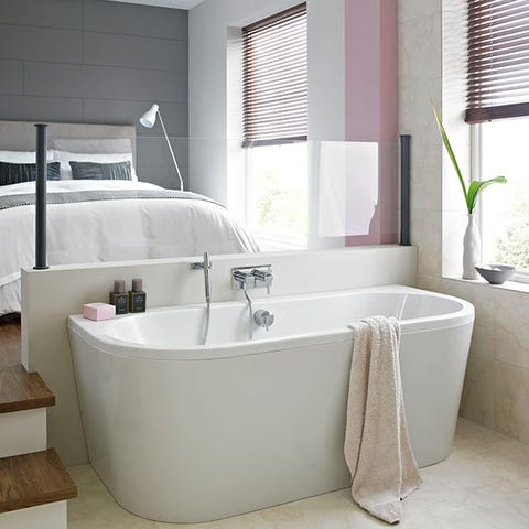Add A Touch Of Zen To Your Bathroom With Freestanding Bath Use A Back To Wall Bath Create Luxurious Open Plan Look In Bedroom Section Off E At The End Of Your Bed With Half And Position