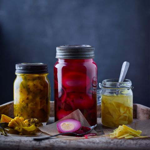 Yellow, Food, Ingredient, Preserved food, Mason jar, Canning, Food storage containers, Pickling, Produce, Fruit preserve, 