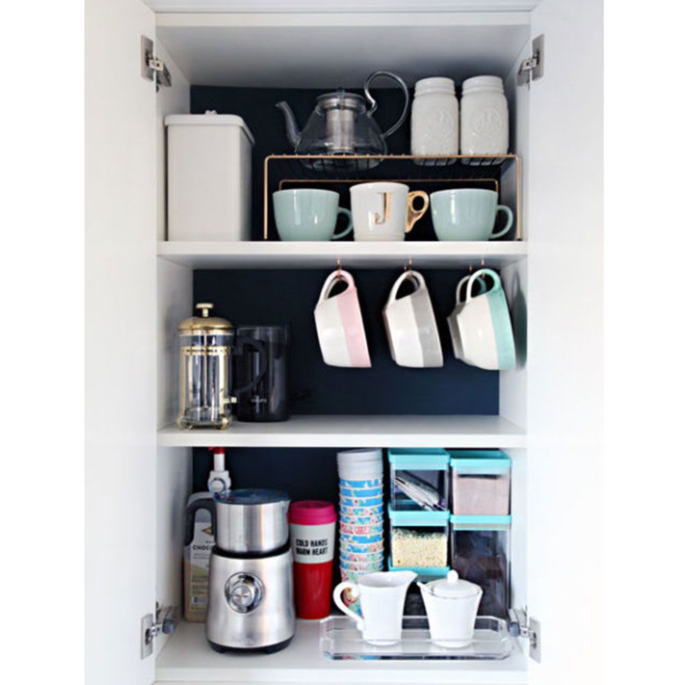 Kitchen Storage Organization Metal Coffee Cup Rack Stand Kitchen