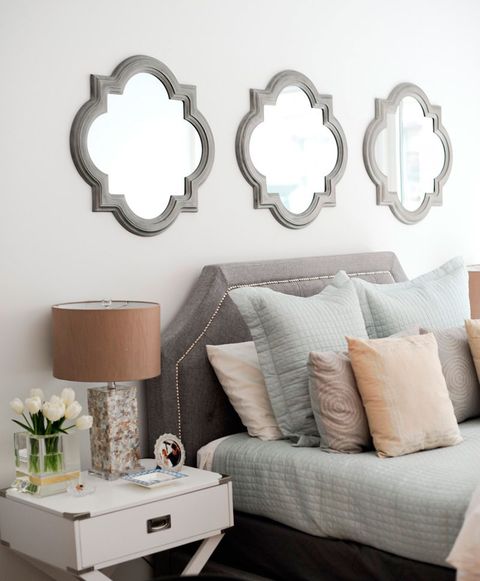 How To Make A Bedroom More Glamorous On Budget - Over The Headboard Decorating Ideas