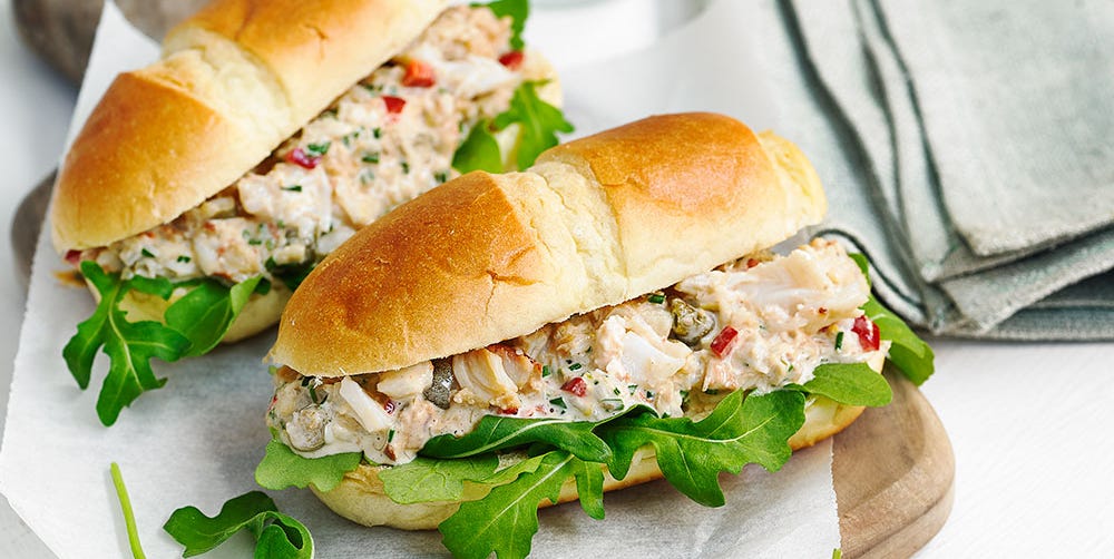 Easy crab sandwich recipe - crab brioche
