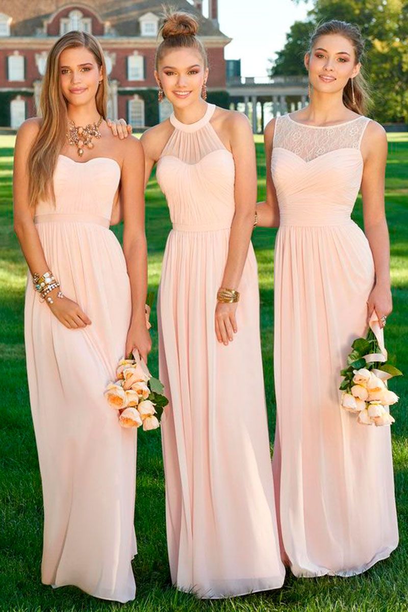 bridesmaid dresses pastel colours