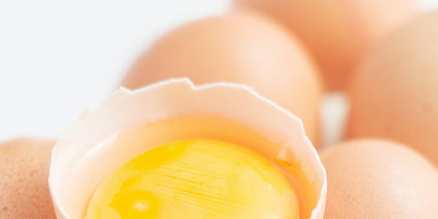 Ingredient, Food, Egg, Egg, Peach, Tan, Egg yolk, Boiled egg, Salted duck egg, Oval, 
