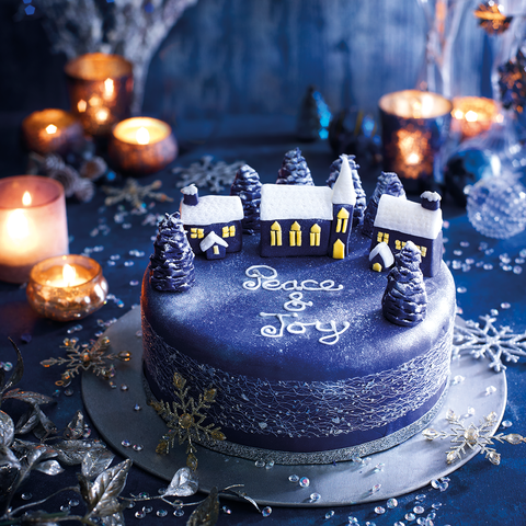 silent night christmas cake