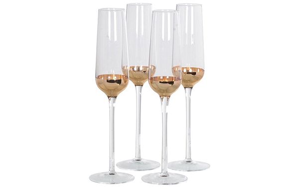 posh prosecco glasses