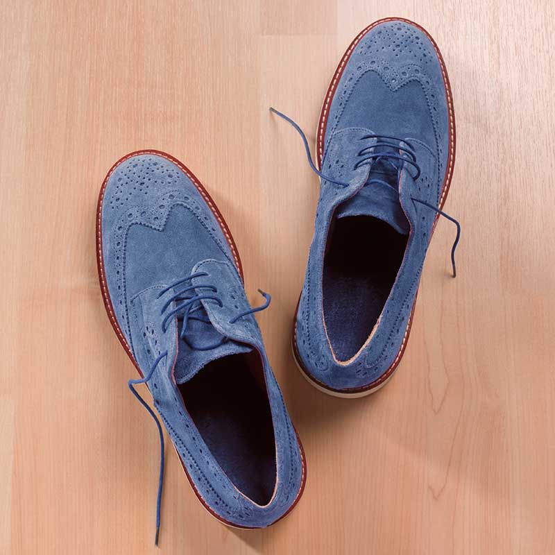 navy blue suede shoe polish
