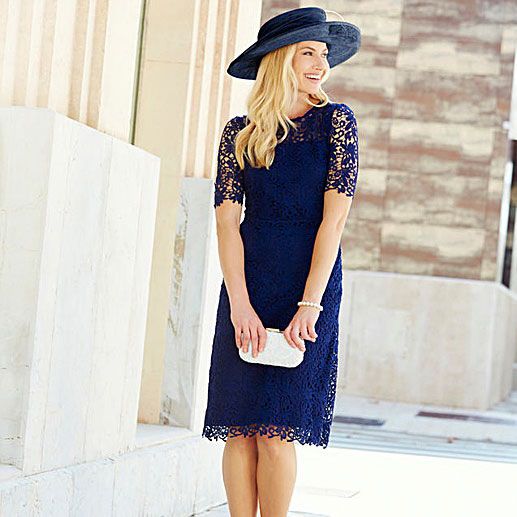 joanna hope blue lace dress