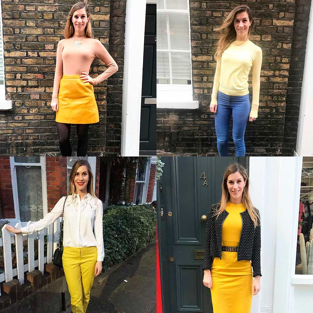 yellow outfits for ladies