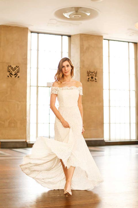 White, Clothing, Dress, Shoulder, Gown, Floor, Fashion, Wedding dress, Flooring, Joint, White, Clothing, Dress, Shoulder, Gown, Floor, Fashion, Wedding dress, Flooring, Joint,