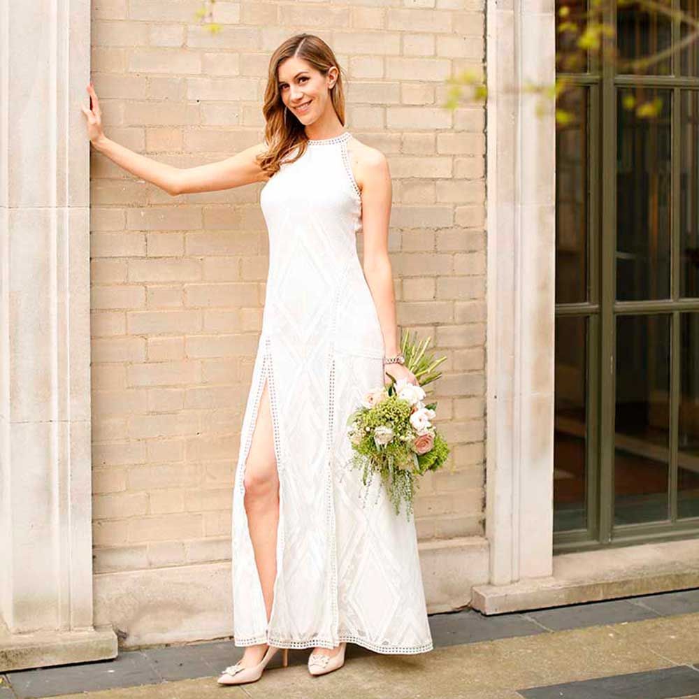 We Tried Out Boohoo S 35 Wedding Dress Cheap High Street Wedding Dresses