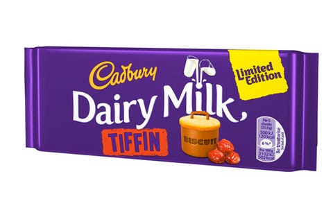 Cadbury is bringing back its classic Tiffin chocolate bar