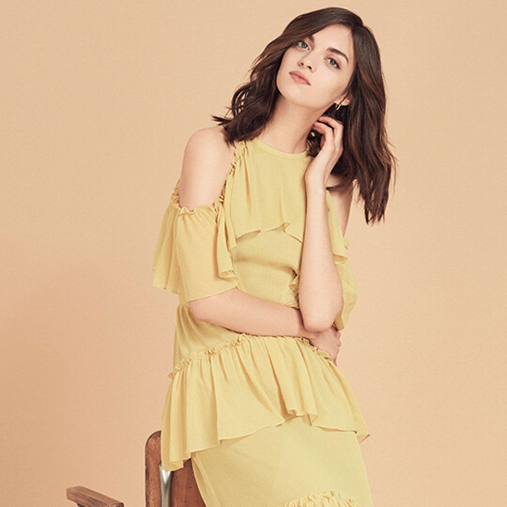 oasis yellow dress