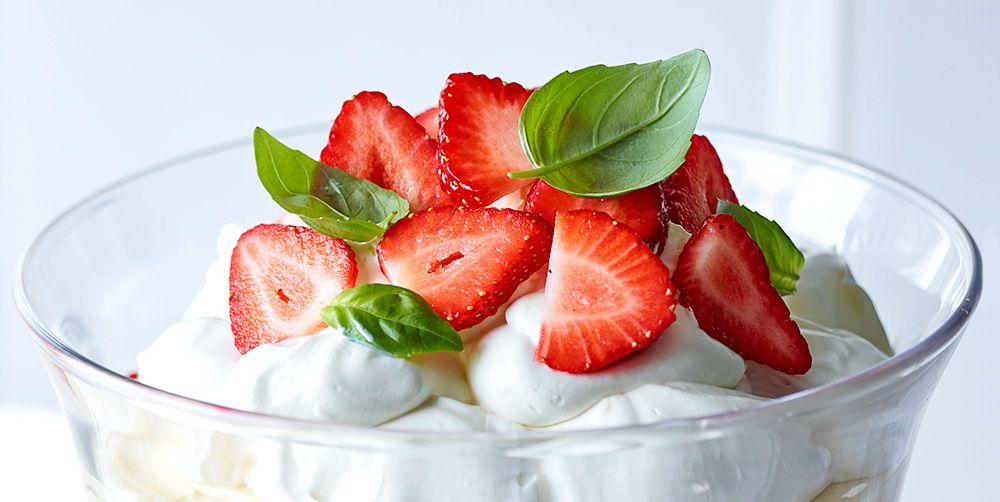 Gin Dessert Recipes Strawberry Basil And Gin Trifle