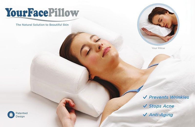 Save My Face Just the Pillow no face wrinkle neck-back suport Satin FDA approved 