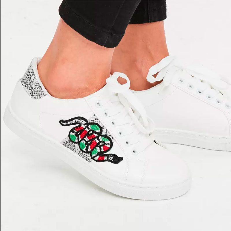 Boohoo's £20 snake trainers look just 