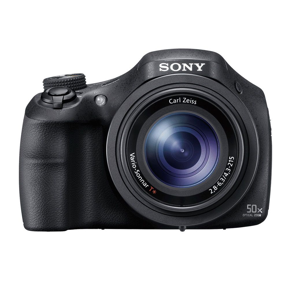 Schicke Kamera Tasche Colttasche mit Schultergurt passgenaue equipster Folie Zubehör Starterset für Sony Cyber-shot DSC-HX350