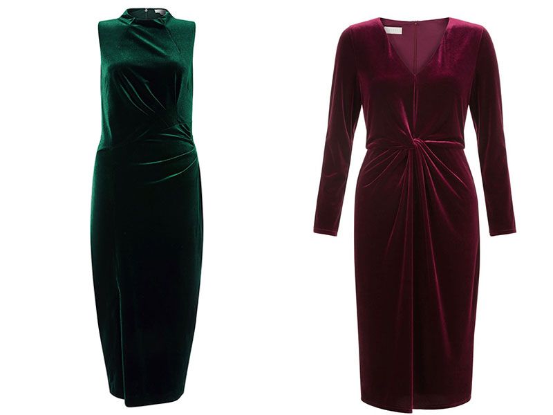 hobbs emilia velvet dress