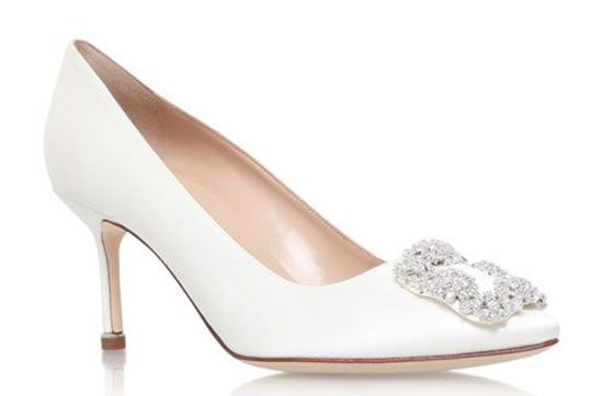 manolo blahnik white wedding shoes