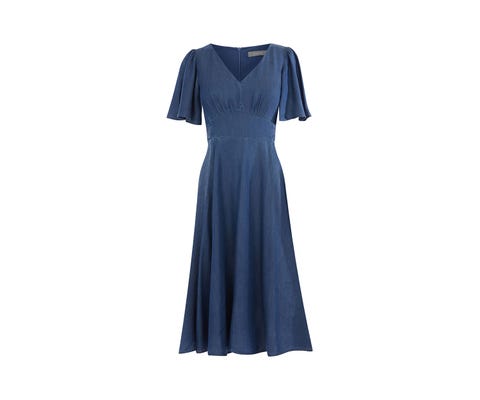 High street alternative to Meghan Markle's denim Carolina Herrera dress