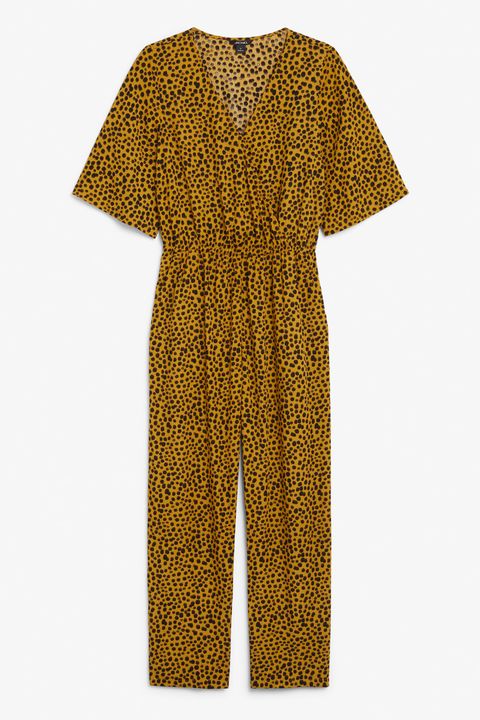 Stacey Solomon looks so on-trend in this animal print jumpsuit