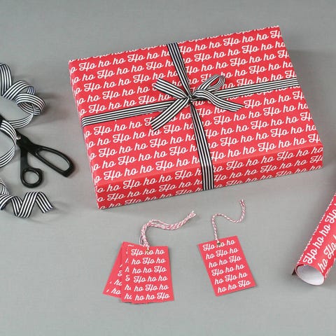 buy now ho ho ho wrapping paper 995 for 5 sheets from not on the high street - Pink Christmas Wrapping Paper buy now ho ho ho wrapping paper 995 for 5 sheets from not on the high street - Pink Christmas Wrapping Paper